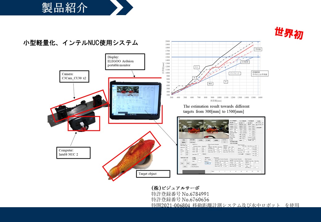 位置姿勢高速計測装置(魚の測長システム)