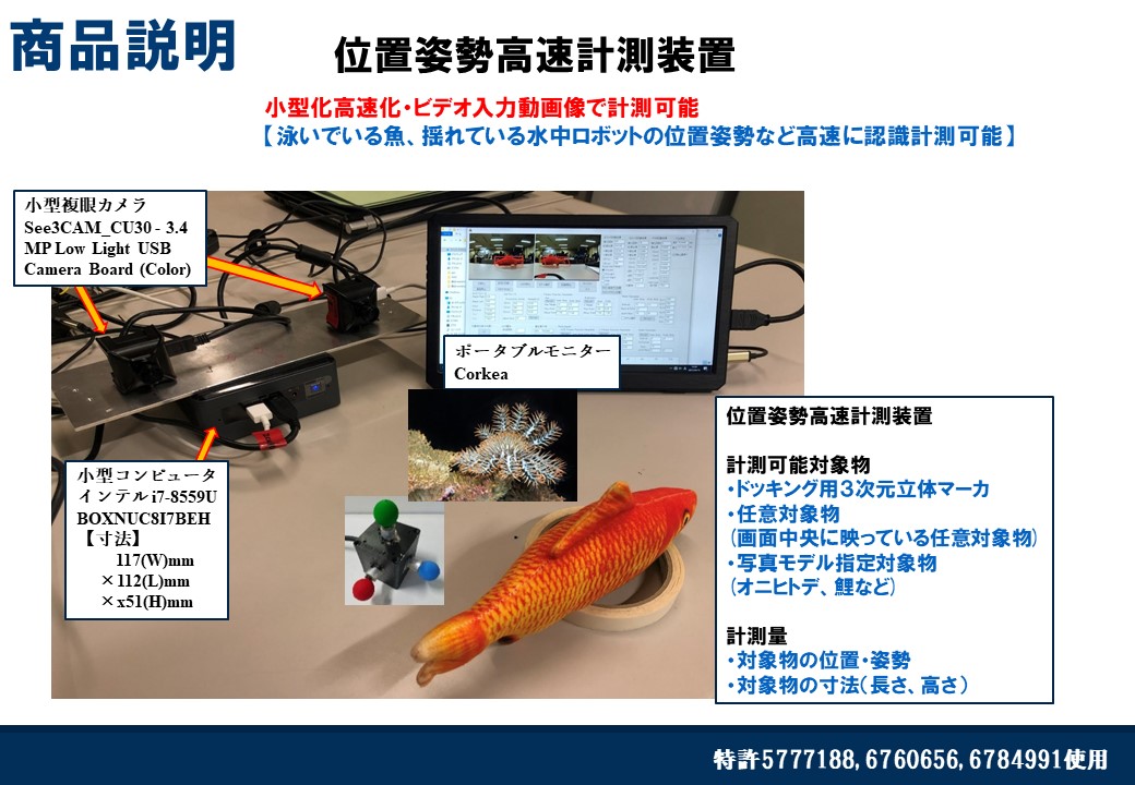 位置姿勢高速計測装置（写真照合仕様）